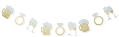Glitter Gold Silver Brewery Diamond Rings Banner