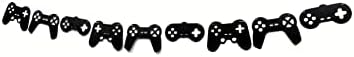 Video Game Controller Birthday Banner - Black