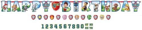 Paw Patrol Personalized Jumbo Letter Birthday Banner Kit 1
