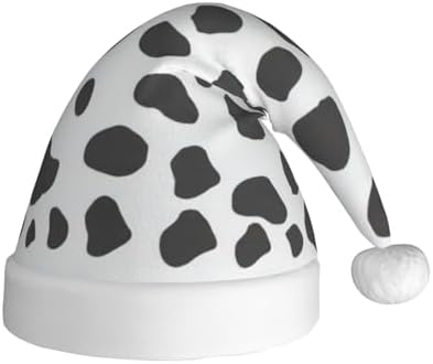 QinZheng Personalized Santa Hat with Cow Print