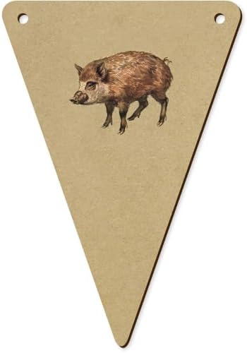 Azeeda 5 Pack Wild Hog Bunting Flags 140mm