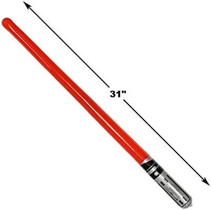 Pack of 12 Inflatable Party Lightsabers Rainbow Colors