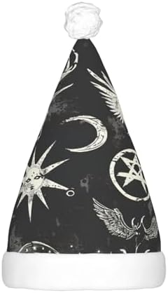 Qin Zheng Supernatural Symbols LED Santa Hat for Adults