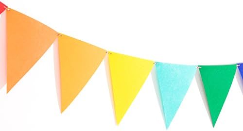 LOVENJOY 2 Rainbow Banners Felt Bunting Decorations