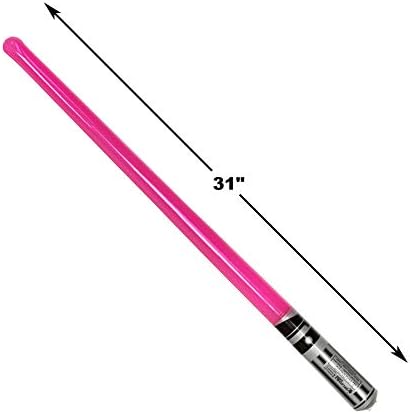 Pack of 12 Inflatable Party Lightsabers Rainbow Colors