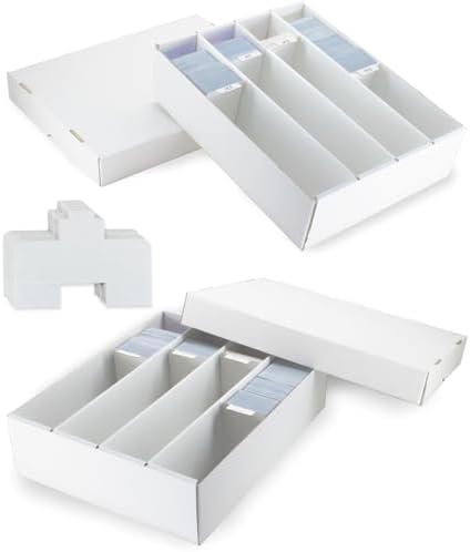 4 Row Trading Card Storage Box 2 Pack