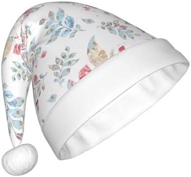 QINZHENG Wildflower Santa Hat for Women