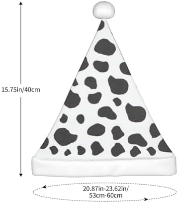 QinZheng Personalized Santa Hat with Cow Print