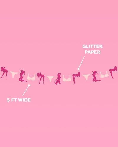 Xo Fetti Bachelorette Party Banner Pink 5 Ft