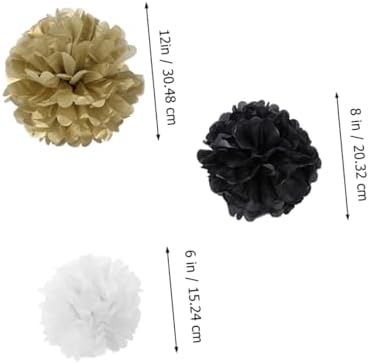 CAXUSD 18pcs Elegant Paper Flower Balls for Parties and Centerpieces