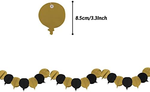 Zerodeco Gold and Black Party Decorations