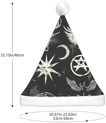 Qin Zheng Supernatural Symbols LED Santa Hat for Adults