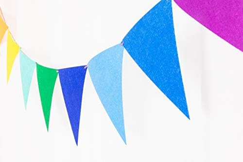 LOVENJOY 2 Rainbow Banners Felt Bunting Decorations