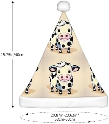 QinZheng Cartoon Milk Cow Santa Hat