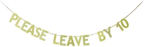 KUNGOON Please Leave by 10 Funny Party Banner Kit