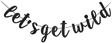 Lets Get Wild Banner Jungle Party Decor