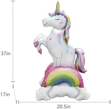 Giant Standing Unicorn Foil Balloon 37 Inch