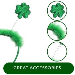 SunnyPro St Patricks Day Shamrock Green Headband