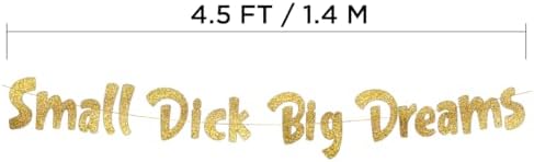 Funny Bachelor and Bachelorette Party Gold Glitter Banner