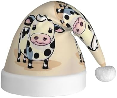QinZheng Cartoon Milk Cow Santa Hat