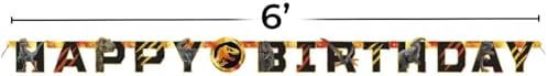 Jurassic World 3 Jointed Banner 6ft Orange Black