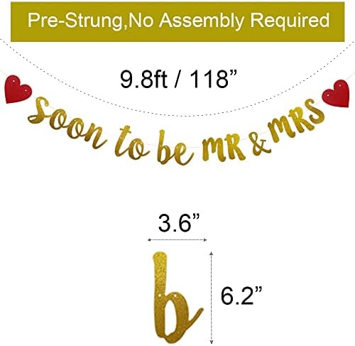 Soon to Be Mr Mrs Banner Pre-Strung No Assembly Required