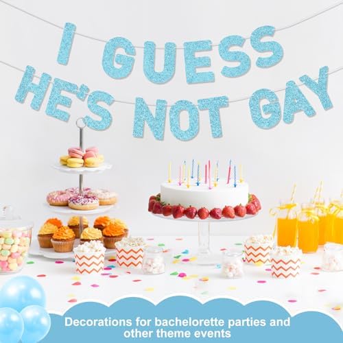 Funny Bachelor Party Banner with Glitter