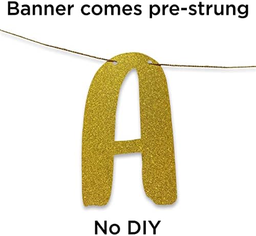 She Deserves Better Gold Glitter Banner Bachelor Party Decor