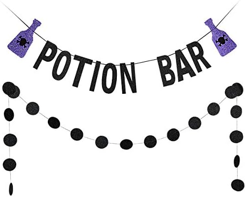 LeeSky Potion Bar Banner Halloween Decor Garland
