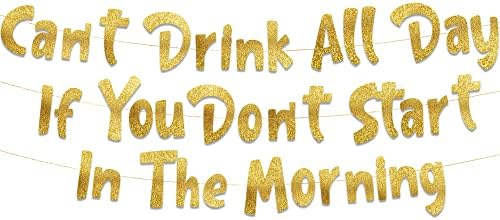 Funny Bachelorette and Bachelor Party Gold Glitter Banner