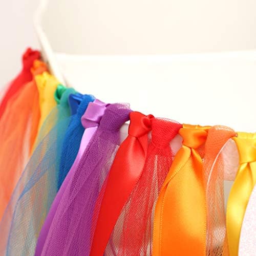 WAOUH Rainbow Birthday Banner - Highchair Decoration