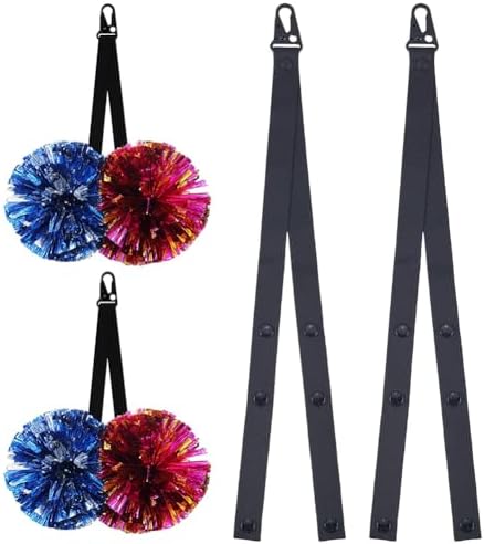 CREATCABIN Adjustable Pom Pom Holder for Cheerleaders 2Pcs Set
