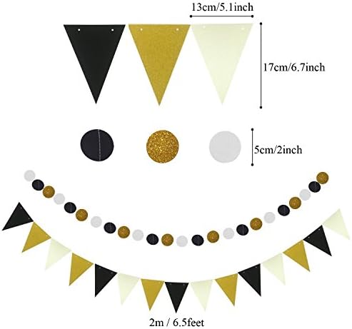 ZERODECO Birthday Party Decoration Black Imitation-Gold