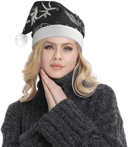 Qin Zheng Supernatural Symbols LED Santa Hat for Adults