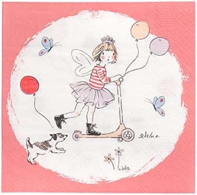 Pink Napkins for Kids Birthday Party with Tilly and Tigg