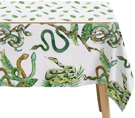 Snake Party Tablecloth - 3 Pack Jungle Theme Table Cover
