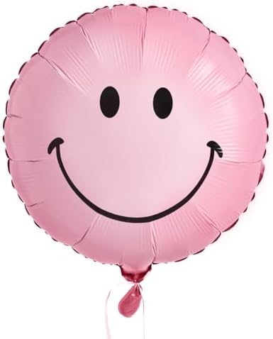 XO Fetti Pink Smile Balloons - 2pc Birthday Decorations