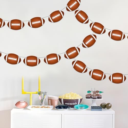 Candy Chef Football Party Banners 4PCS Pre-Strung Decorations