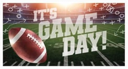 Its Game Day Multicolor Football Banner 65x335
