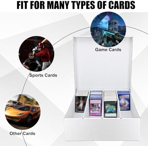 4 Row Trading Card Storage Box 2 Pack