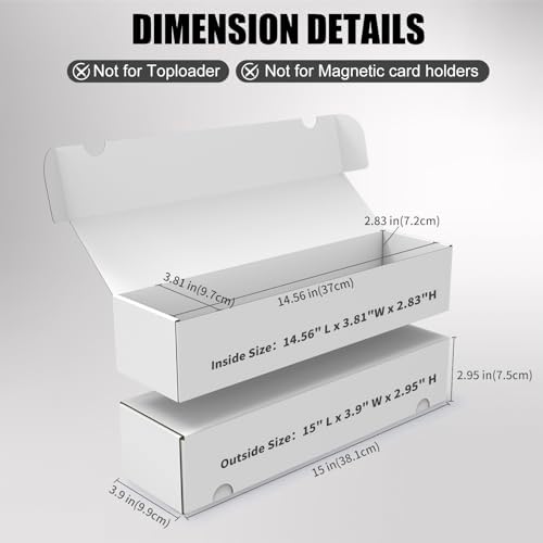15-Pack Trading Card Storage Box for 11000 Game Cards
