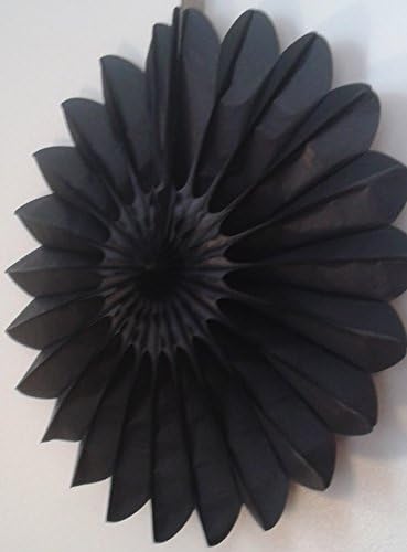 6-Pack 18 Inch Black Tissue Paper Fanburst