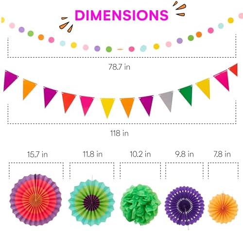 Neliblu 21 Piece Hanging Party Decor Kit