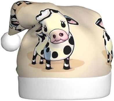 QinZheng Cartoon Milk Cow Santa Hat