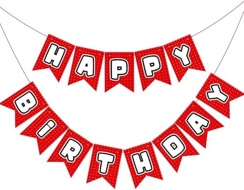 Oudain Pre-Strung Happy Birthday Banner for Kids