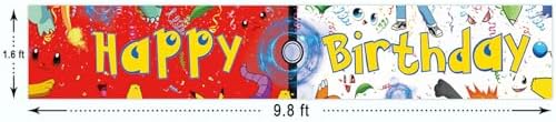 Cascbow Large Cartoon Birthday Banner 98x16ft
