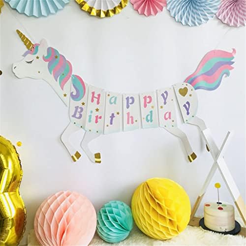 Unicorn Birthday Banner for Kids Party Decorations
