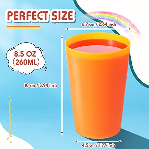 54 Piece Multicolor Reusable Plastic Cups Set
