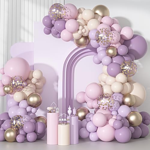 Ouddy Party Dusty Purple Balloon Kit for Party Decorations