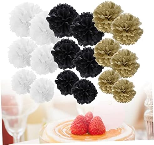 CAXUSD 18pcs Elegant Paper Flower Balls for Parties and Centerpieces